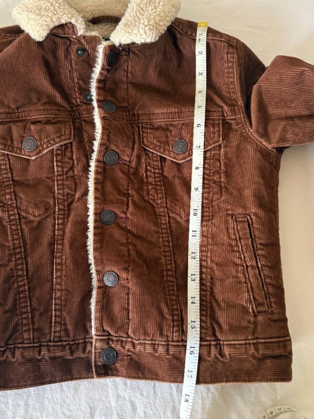 Gap Kids Sherpa Lined Corduroy Jacket Size Small - Picture 9 of 9